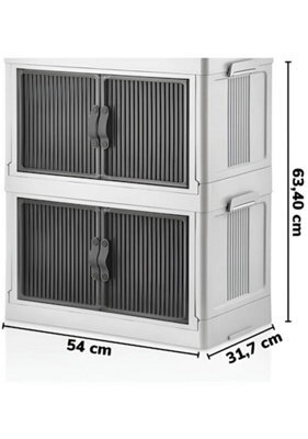 Woohoo Furniture Collapsible Closet Organizers Door Stackable Plastic Foldable Storage Boxes Removable Easy Assemble Storage Shelf - image 1