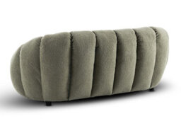 Sage Green Teddy Boucle Fabric  2 + 1 Seater Sofa And Armchair Set For Living Room Atrani - thumbnail 5
