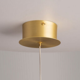 Luminosa Lighting Luminosa Splash Modern Dome Pendant Ceiling Light Gold 3000K 280Lm Smoky Shade - thumbnail 5