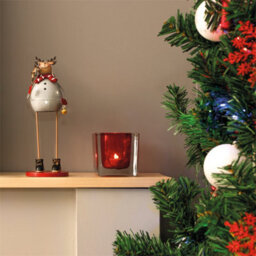 Netagon Home Festive Standing Metal Christmas Decoration- Reindeer - thumbnail 4