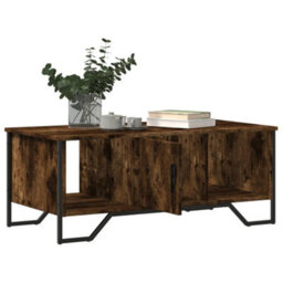 Berkfield Coffee Table Smoked Oak 100X51X40 Cm Engineered Wood - thumbnail 9