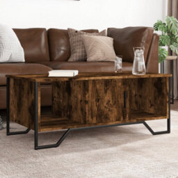 Berkfield Coffee Table Smoked Oak 100X51X40 Cm Engineered Wood - thumbnail 1