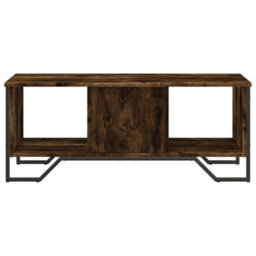 Berkfield Coffee Table Smoked Oak 100X51X40 Cm Engineered Wood - thumbnail 5