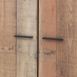 Timber Art Design Stretton Urban 2 Door Double Wardrobe Bedroom Furniture Rustic Industrial Oak - thumbnail 3