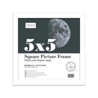 5X5 White Picture Frame (12.7 X 12.7Cm) Poster, Photo, Artwork, Gallery Wall Or Print - image 1