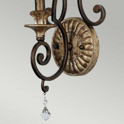 Luminosa Lighting Elstead Marquette 1 Light Indoor Candle Wall Light Antique Bronze, E14 - thumbnail 4