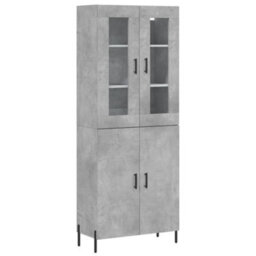 Berkfield Highboard Concrete Grey 69.5X34X180 Cm Engineered Wood - thumbnail 2