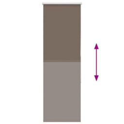 Berkfield Roller Blind Blackout Coffee 60X175 Cm Fabric Width 55.7 Cm Polyester - thumbnail 5