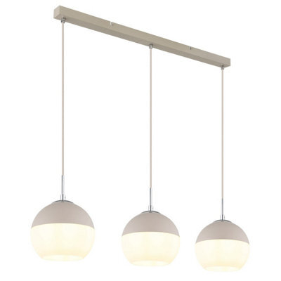 Luminosa Lighting Luminosa Ragusa Bar Pendant Ceiling Light Matt Sand 3X E27 - image 1
