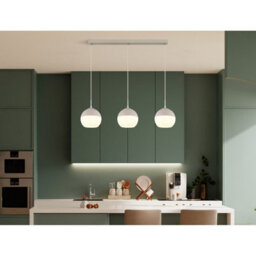 Luminosa Lighting Luminosa Ragusa Bar Pendant Ceiling Light Matt Sand 3X E27 - thumbnail 2