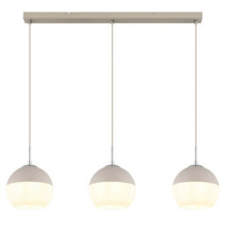 Luminosa Lighting Luminosa Ragusa Bar Pendant Ceiling Light Matt Sand 3X E27 - thumbnail 4