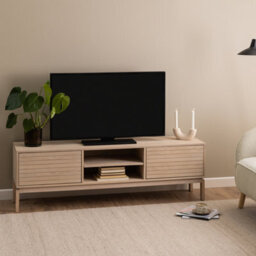 Furniture To Go Linley 2 Door One Shelve Tv Unit In White - thumbnail 5