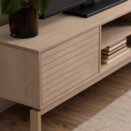 Furniture To Go Linley 2 Door One Shelve Tv Unit In White - thumbnail 7