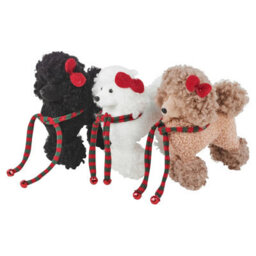 Urbn-Living Cute Poodle Dog Puppy Christmas Décor Plush Toy Children Gift 22Cm Assorted - thumbnail 2