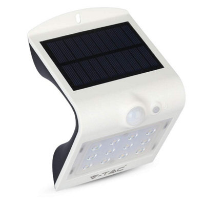 V-Tac Rechargeable Solar Security Wall Lights With Pir Motion Sensor For Outdoor Spaces - image 1