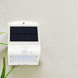 V-Tac Rechargeable Solar Security Wall Lights With Pir Motion Sensor For Outdoor Spaces - thumbnail 2