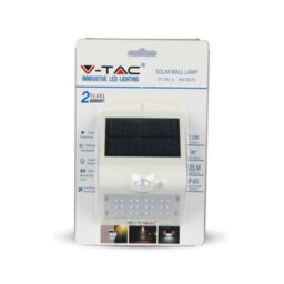 V-Tac Rechargeable Solar Security Wall Lights With Pir Motion Sensor For Outdoor Spaces - thumbnail 5