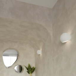 Luminosa Lighting Luminosa 1 Light Ceramic Flush Wall Light White, E27 - thumbnail 7