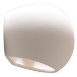 Luminosa Lighting Luminosa 1 Light Ceramic Flush Wall Light White, E27 - thumbnail 3