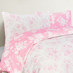 Smart Living Luxury Super Soft Reversible Floral Toile Duvet Cover With Pillowcase - thumbnail 7