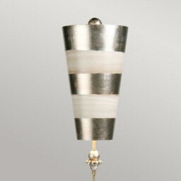 Flambeau Tivoli 1Lt Table Lamp Finish: Silver & Putty Stripes Wired: 1X60W E27 220-240V 50Hz - thumbnail 5