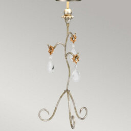 Flambeau Tivoli 1Lt Table Lamp Finish: Silver & Putty Stripes Wired: 1X60W E27 220-240V 50Hz - thumbnail 6