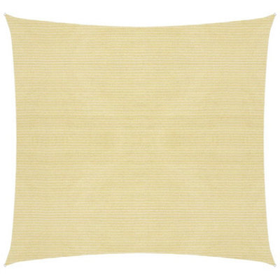 Berkfield Sunshade Sail 160 G/m2 Beige 4X4 M Hdpe - image 1