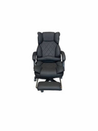 Black Executive Leather Office Chair Diamond Stiches - thumbnail 5