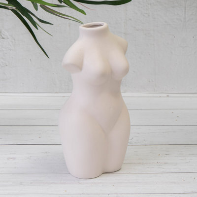 Annibells White Ceramic Female Body Flower Vase (6525) - Large - image 1