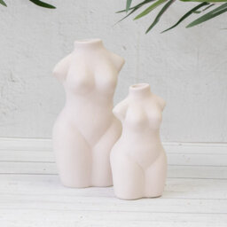 Annibells White Ceramic Female Body Flower Vase  (6525) - Large - thumbnail 2