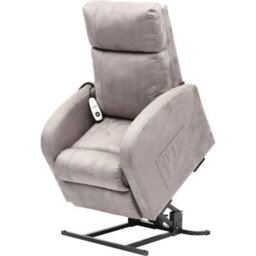 Loops Comfortable Pebble Grey Single Motor Rise And Recline Lounge Chair - thumbnail 3