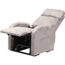 Loops Comfortable Pebble Grey Single Motor Rise And Recline Lounge Chair - thumbnail 2
