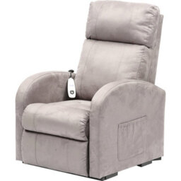 Loops Comfortable Pebble Grey Single Motor Rise And Recline Lounge Chair - thumbnail 1