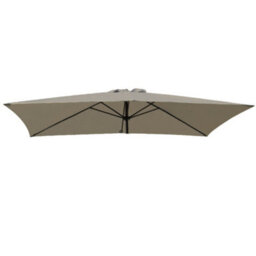 Rinse Bathrooms Brown/taupe Replacement Parasol Canopy Replacement Parasol Cover Fabric For Garden Umbrella 2X3M 6 Arm - thumbnail 2