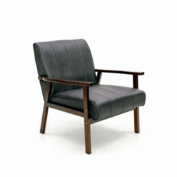 Living Room Accent Single Chair Wood Frame Armchair - thumbnail 1