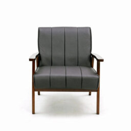 Living Room Accent Single Chair Wood Frame Armchair - thumbnail 2