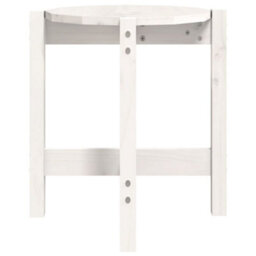 Walplus Coffee Table White 42.5X45 Cm Solid Wood Pine - thumbnail 6