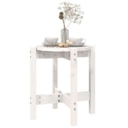 Walplus Coffee Table White 42.5X45 Cm Solid Wood Pine - thumbnail 4