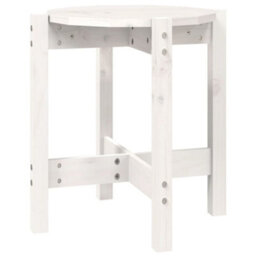 Walplus Coffee Table White 42.5X45 Cm Solid Wood Pine - thumbnail 2