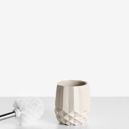 Beliani 5-Piece Bathroom Accessories Set Samiria Beige - thumbnail 7
