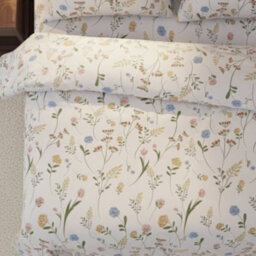 Floral Complete Bedding Set Duvet Cover Set Pillowcase Fitted Sheet Pink - thumbnail 2