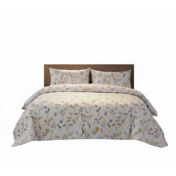 Floral Complete Bedding Set Duvet Cover Set Pillowcase Fitted Sheet Pink - thumbnail 5