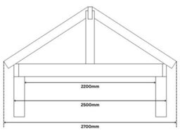 Edecks The Cotswold Garden Gazebo Heavy Duty - Pressure Treated Outdoor Timber - 2700mm X 2700mm With Concrete In Posts 2.6M - thumbnail 6