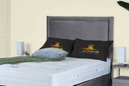 UKBEDFURNITURE Hanna Plush Grey End Opening Divan Ottoman Bed With 54 Inch Headboard - thumbnail 3