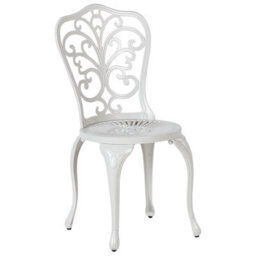 Beliani Set Of 2 Garden Chairs Triora Metal Off-White - thumbnail 6