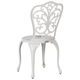 Beliani Set Of 2 Garden Chairs Triora Metal Off-White - thumbnail 5