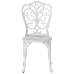 Beliani Set Of 2 Garden Chairs Triora Metal Off-White - thumbnail 4