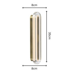 Nordlux Cavara Indoor Wall Light Brass Plastic Intergrated Led 35,000Hrs - Mains Powered, Ip44 - thumbnail 5