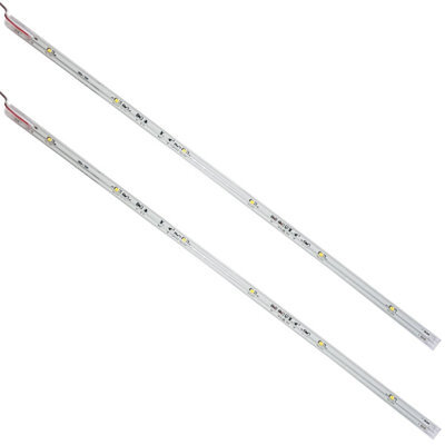 450mm Clip On Led Shelf Kit Warm White 2X Glass Illuminated Kitchen Unit Lights - image 1