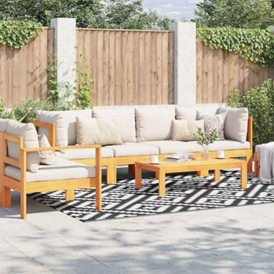 Walplus Outdoor Carpet Arakil White And Black 190X290 Cm Pp - image 1